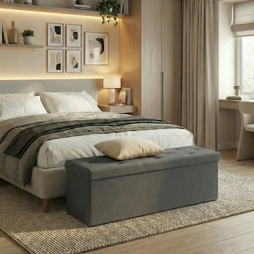 Storage ottoman bench - 43",